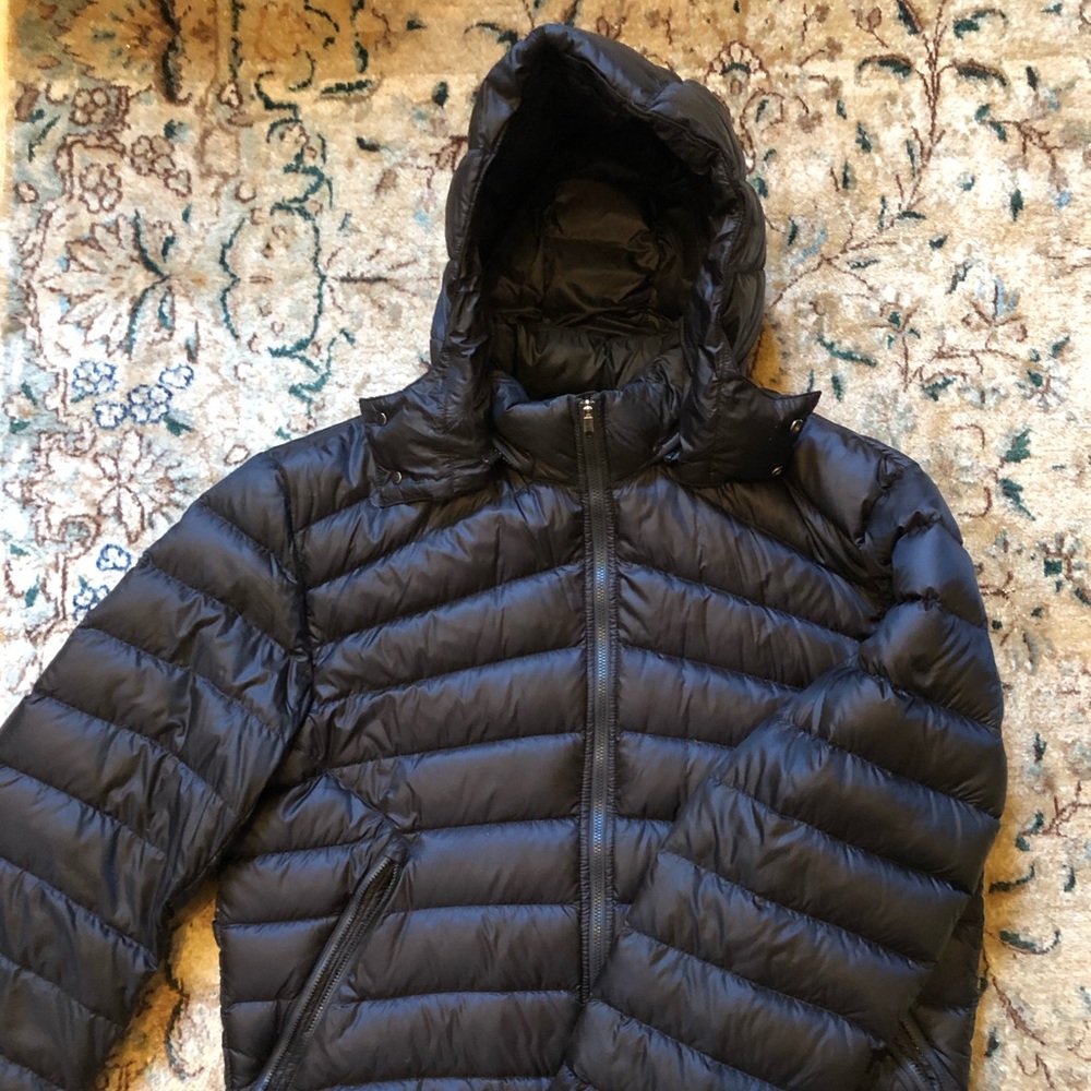Lululemon Mens Down Black Hoodie Puffer Jacket